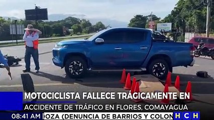 Motociclista pierde la vida tras colisión múltiple en la CA-5, Comayagua