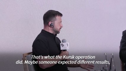 Zelensky says Kursk offensive 'slowed' Russian advance in east Ukraine
