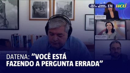 Datena desrespeita jornalista: 'você tá fazendo a pergunta errada'