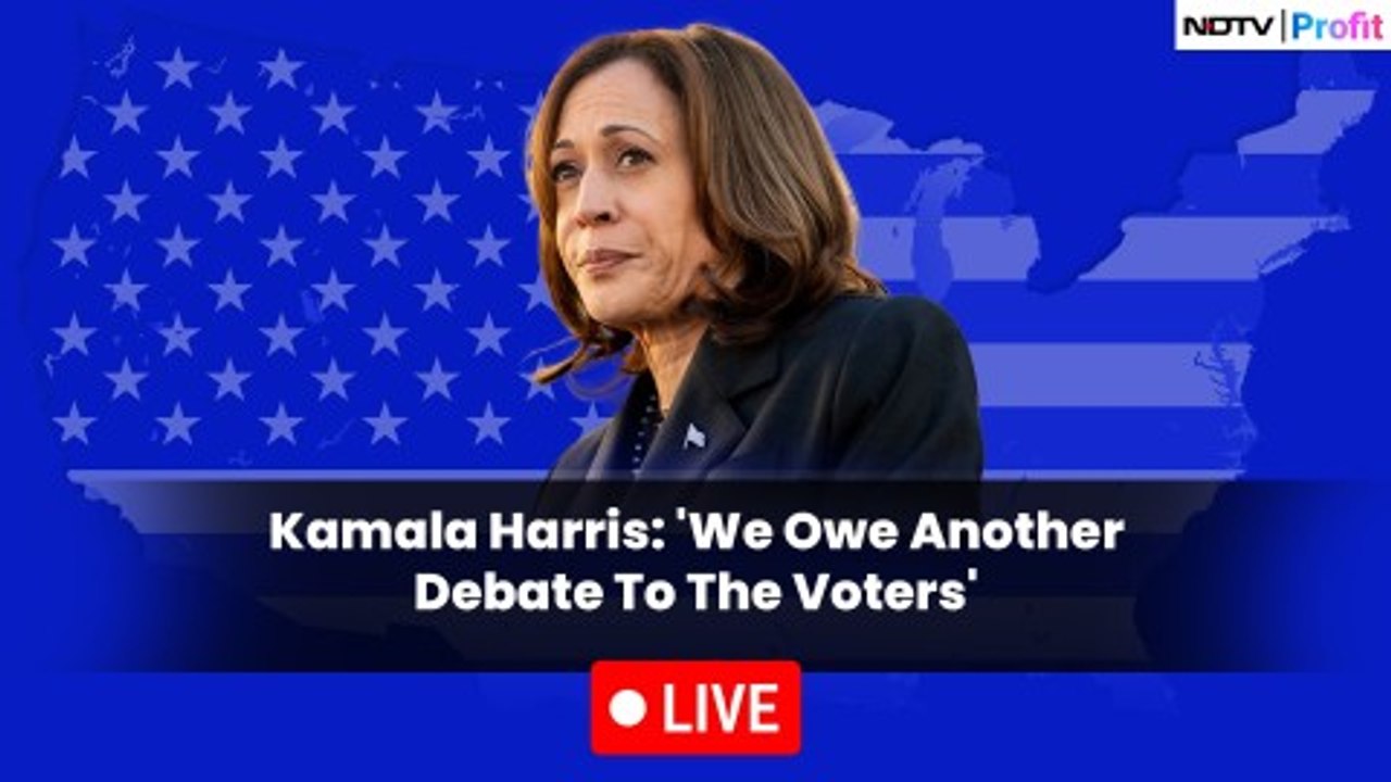 Donald Trump Rules Out Debate Rematch With Harris | U.S. Election Watch | NDTV Profit