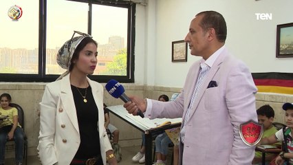 لقاءات خاصة مع الأطفال المتدربين بدورات معهد اللغات للقوات المسلحة