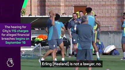 Guardiola 'looking forward' to hearing of City's 115 charges