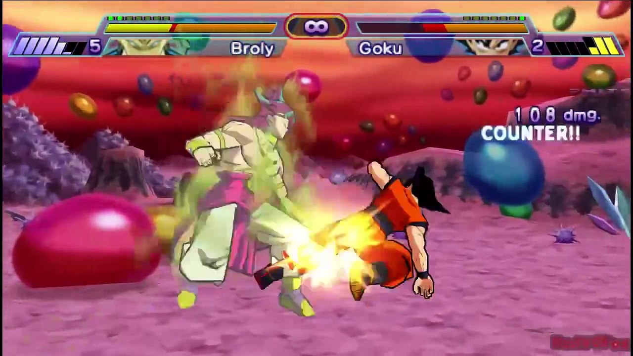 BROLY Arcade Mode - DragonBall Z; Shin Budokai (PSP)