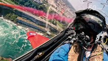 Moment Red Arrows fly over Niagara Falls captured in stunning video