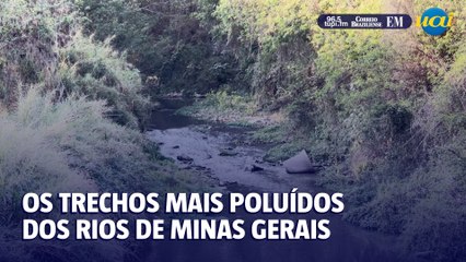 Os trechos mais poluídos dos rios de Minas em 2024