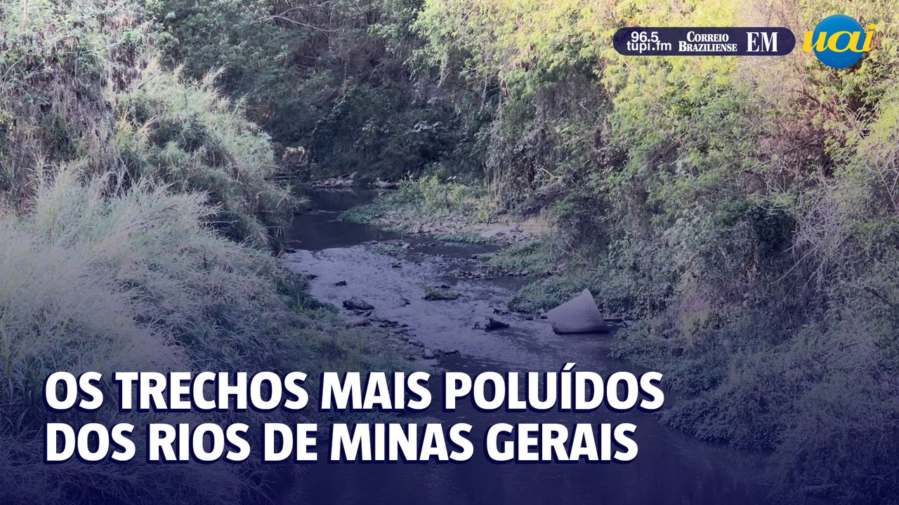 Os trechos mais poluídos dos rios de Minas em 2024