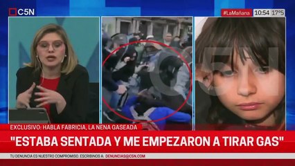 Habló la nena a la que le arrojaron gas pimienta