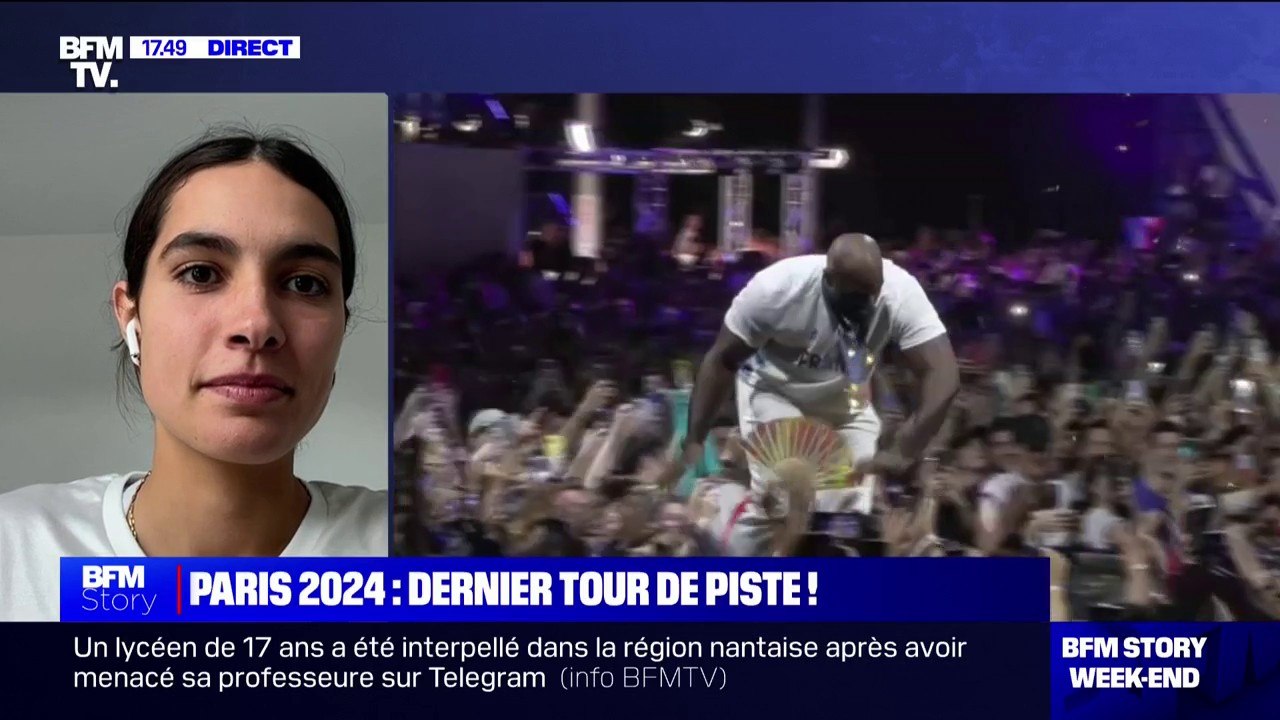 Parade des Champions: "Je loupe une coupe du monde pour venir ici à Paris", confie Angèle Hug (vice-championne olympique de kayak cross)