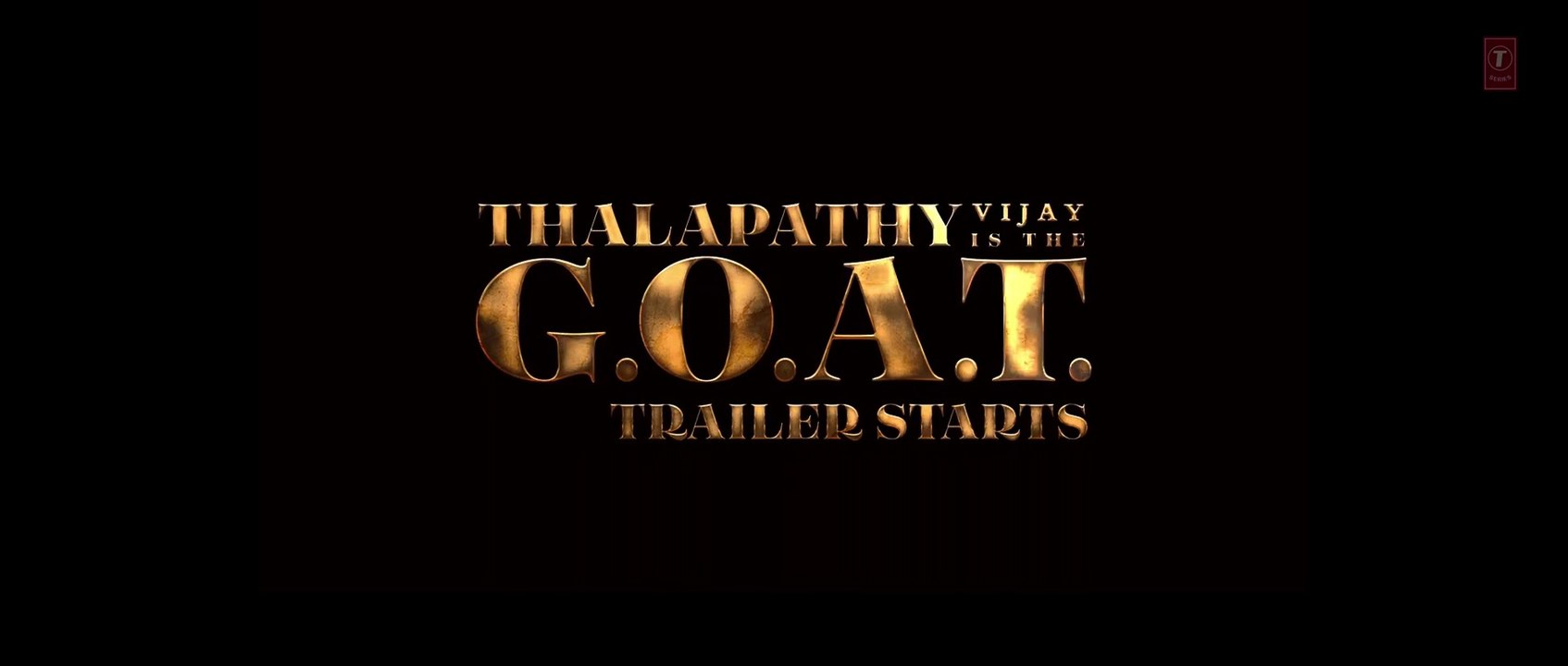 Thalapathy is the GOAT (Official Trailer) in  Hindi
