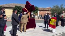 Inauguración escultura en San Vicente de Arévalo