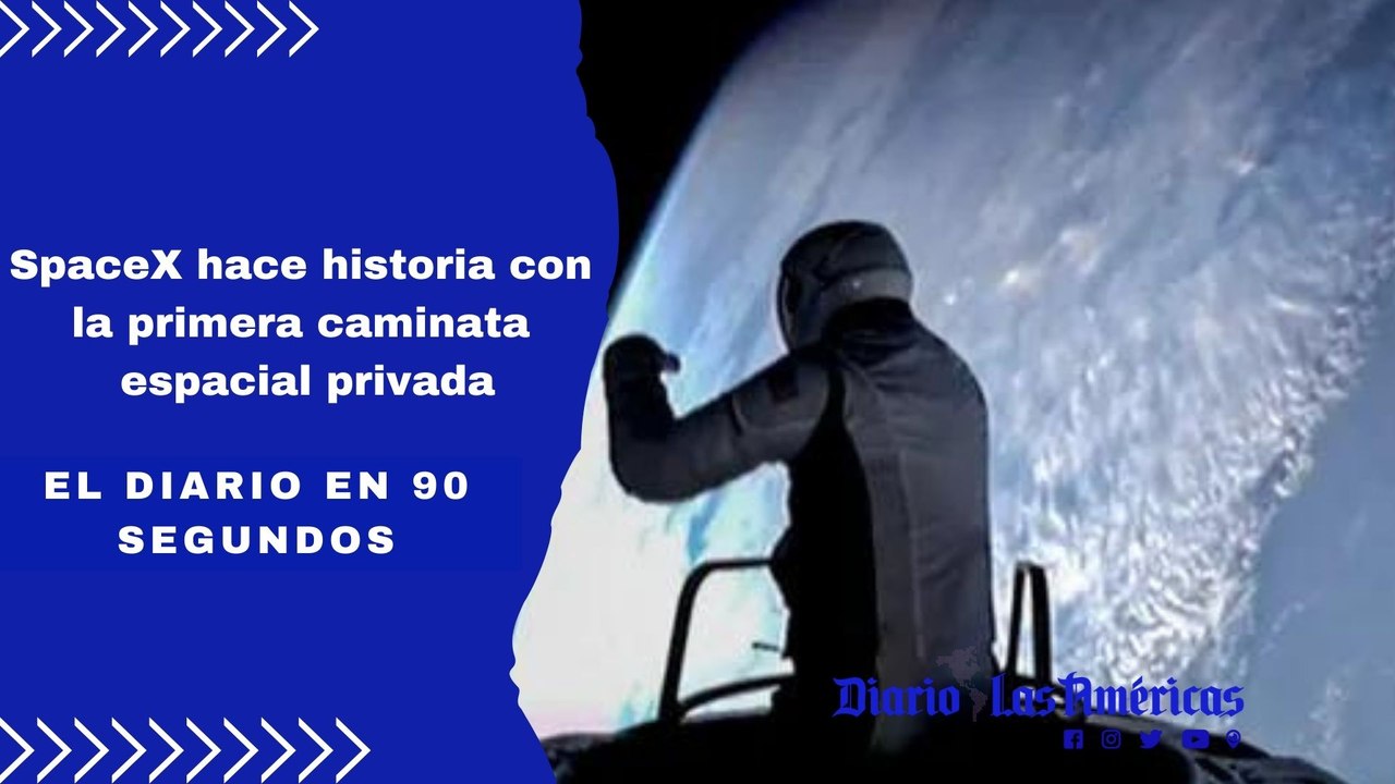 SpaceX hace historia con la primera caminata espacial privada | El Diario en 90 segundos