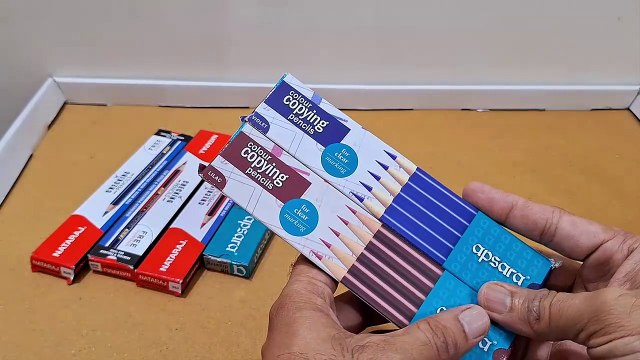 Unboxing and Review of Nataraj checking pencils, Apsara copying pencils for medical students and carpenter