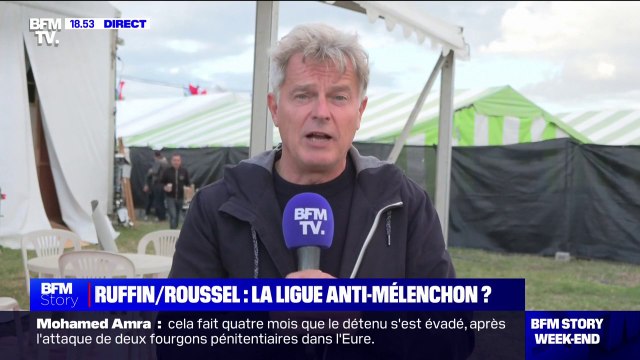 François Ruffin/Jean-Luc Mélenchon: (Qu'ils soient) des campagnes ou des grandes villes, des banlieues ou des villages, il nous faut parler à tous les Français , affirme Fabien Roussel (PCF)