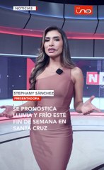 SE PRONOSTICA LLUVIA Y FRÍO ESTE FIN DE SEMANA EN SANTA CRUZ