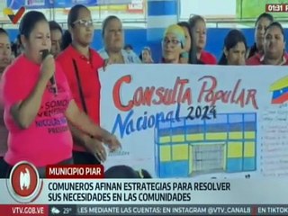 Comuneros del edo. Bolívar se reúnen a fin de crear arreglos en sus comunidades