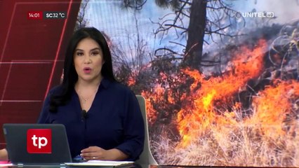 Los fuertes vientos no permitieron el uso del Bambi Bucket para combatir el incendio en Totora