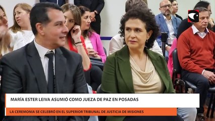 María Ester Leiva asumió como jueza de paz en Posadas