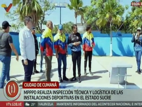 Equipos del MPPPD realizan inspección técnica en instalaciones deportivas del estado Sucre