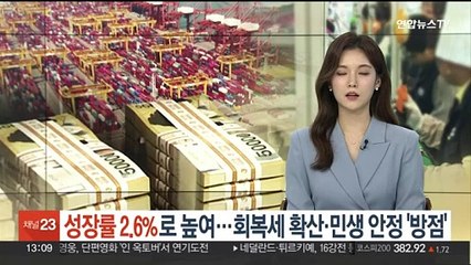 下载视频: 성장률 2.6%로 높여…회복세 확산·민생 안정 '방점'