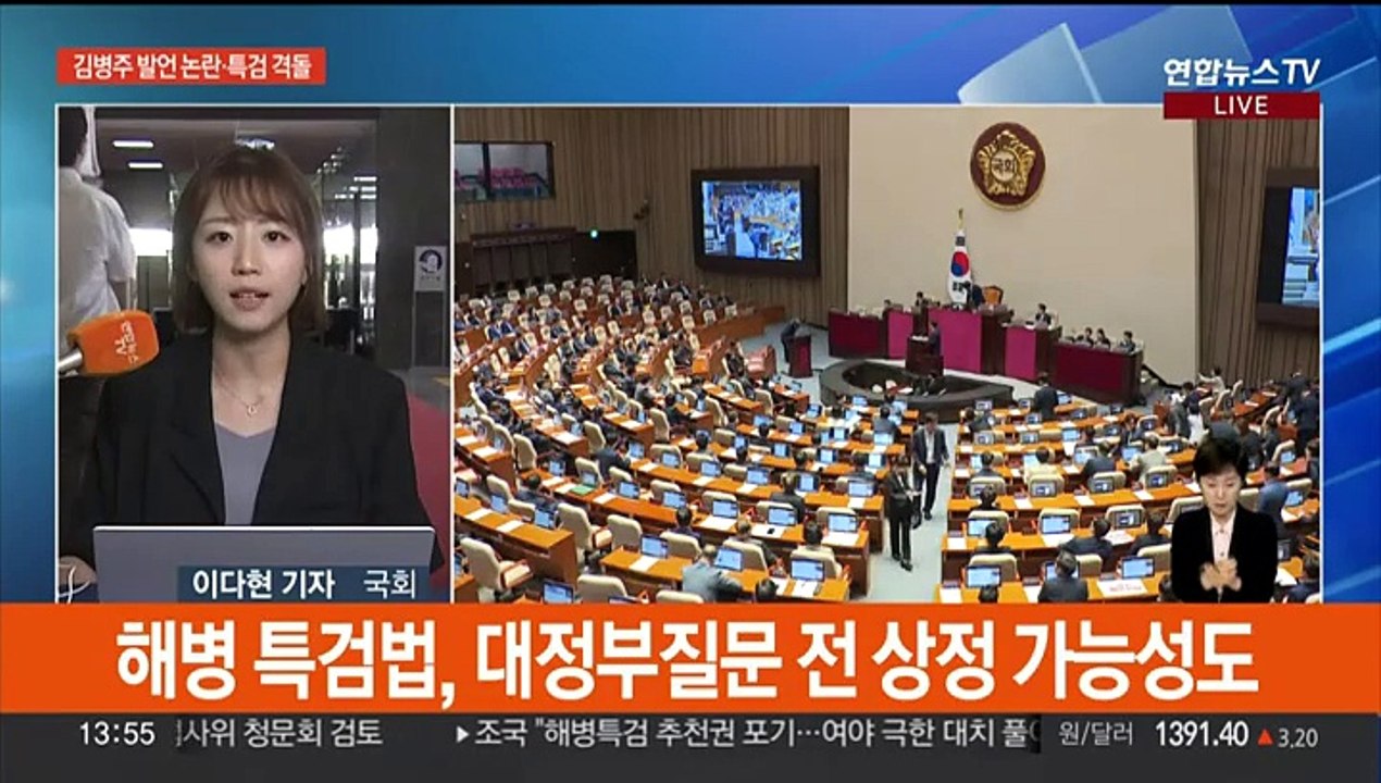 여야, '김병주 발언·해병 특검' 강대강 대치…국회 본회의 전운