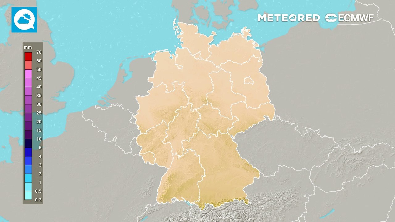 Nasser julistart! hier gibt es in den nächsten tagen den meisten regen in deutschland!