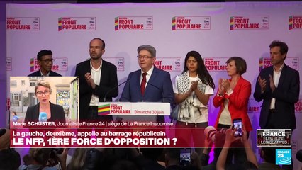 Législatives : le Nouveau Front Populaire, première force d'opposition