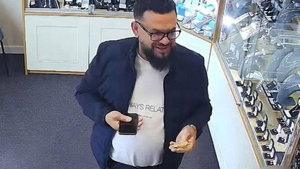 Gold swap fraudster captured on camera striking again at different jewellers