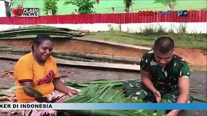 SATGAS YONIF 125/SMB BANGUN HONAI BACA, DORONG LITERASI DI PAPUA