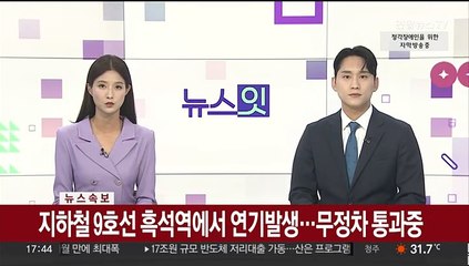[속보] 지하철 9호선 흑석역에서 연기발생…무정차 통과중