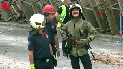 Çatıdaki martı yavrusu için binanın yıkımı durduruldu