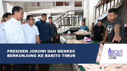 PRESIDEN JOKOWI DIDAMPINGI MENKES TINJAU RSUD TAMIYANG LAYANG DAN PASAR TEMENGGOENG JAYAKARTI