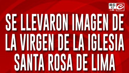Sin perdón de Dios: entró a la iglesia y se robó la imagen de la Virgen