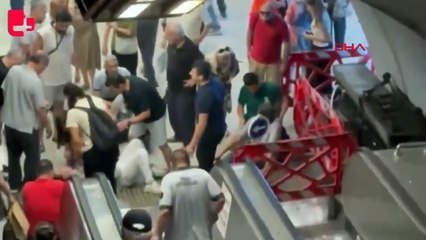 İzmir metrosunda 'yürüyen merdiven' arızası: 11 yaralı