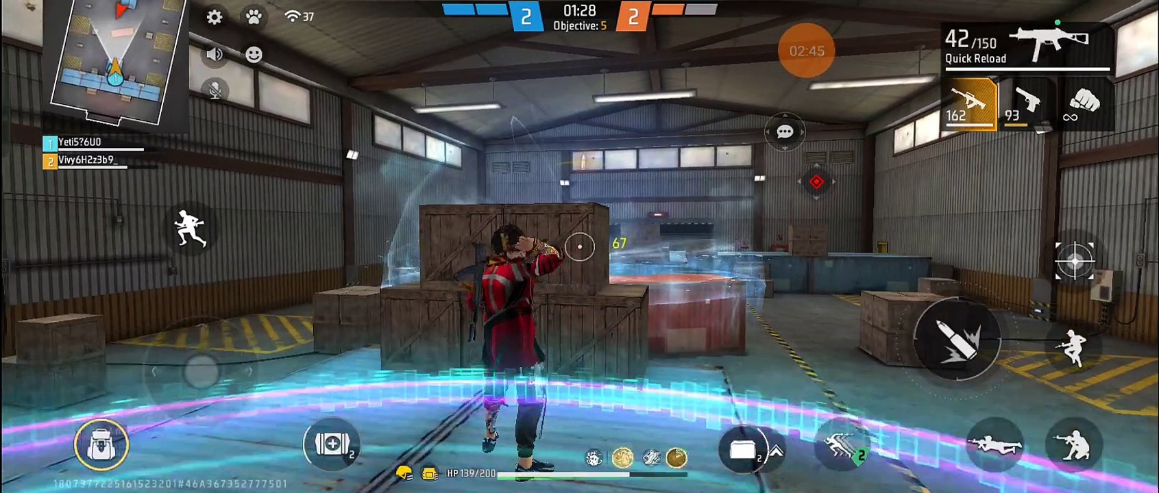 Playing free fire