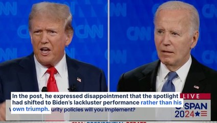 Trump Laments Lack Of Attention Paid To 'The Greatest Debate Performance' He Gave: 'It's All About The Poor Performance Of Crooked Joe, And Not So Much About How Well I Did'