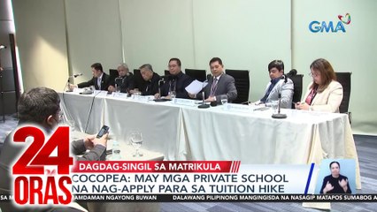 COCOPEA - may mga private school na nag-apply para sa tuition hike | 24 Oras