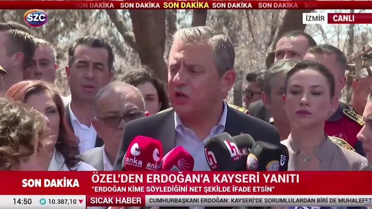 Özgür Özel'den Erdoğan'a Kayseri yanıtı