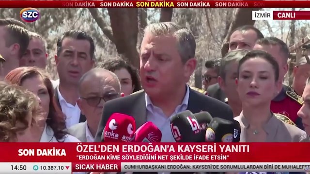 Özgür Özel'den Erdoğan'a Kayseri yanıtı