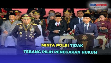 HUT Ke-78 Bhayangkara, Jokowi Minta Polri Tidak Tebang Pilih dalam Penegakan Hukum