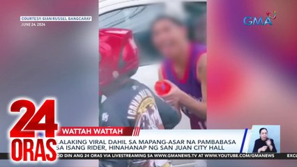 Lalaking viral dahil sa mapang-asar na pambabasa sa isang rider, hinahanap ng San Juan City Hall | 24 Oras
