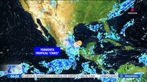 La tormenta tropical Chris tocó tierra anoche en Lechuguillas, Veracruz