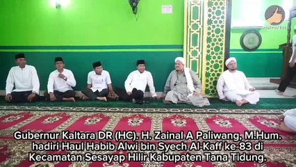 Gubernur Kaltara Hadiri Haul Habib Alwi bin Syech Al-Kaff di Sesayap