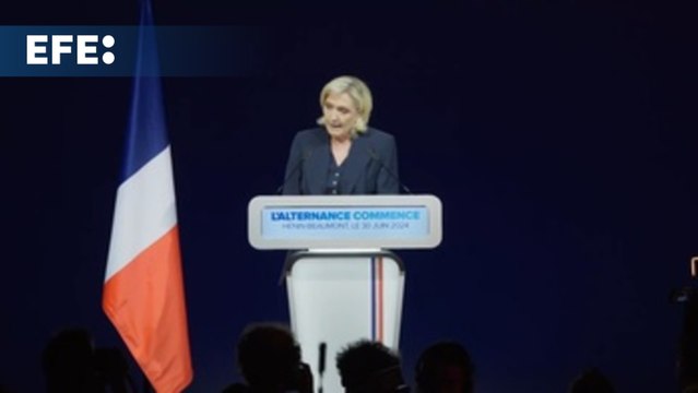 Marine Le Pen pide la mayoría absoluta en la segunda vuelta del 7 de julio