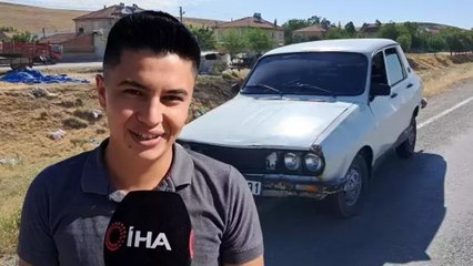 Gece evinin önüne park ettiği otomobilini sabah dere yatağında buldu