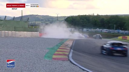Mitjet 2L France 2024 Spa Race 2 Cresp Big Crash