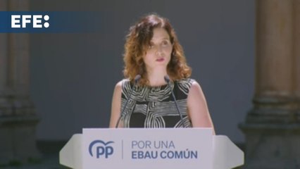 Ayuso alaba el pacto del PP para una Ebau común ante la estrategia de "carcoma" de Sánchez