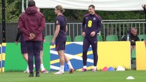 England squad start quarter final preparations at camp ahead of Swiss test