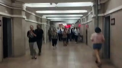 Ankara Adliyesi'nde 10 Ekim Gar Katliamı davası sonrası protesto