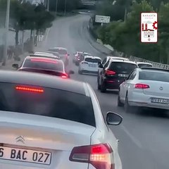 Karabük’te düğün konvoyu terörü!