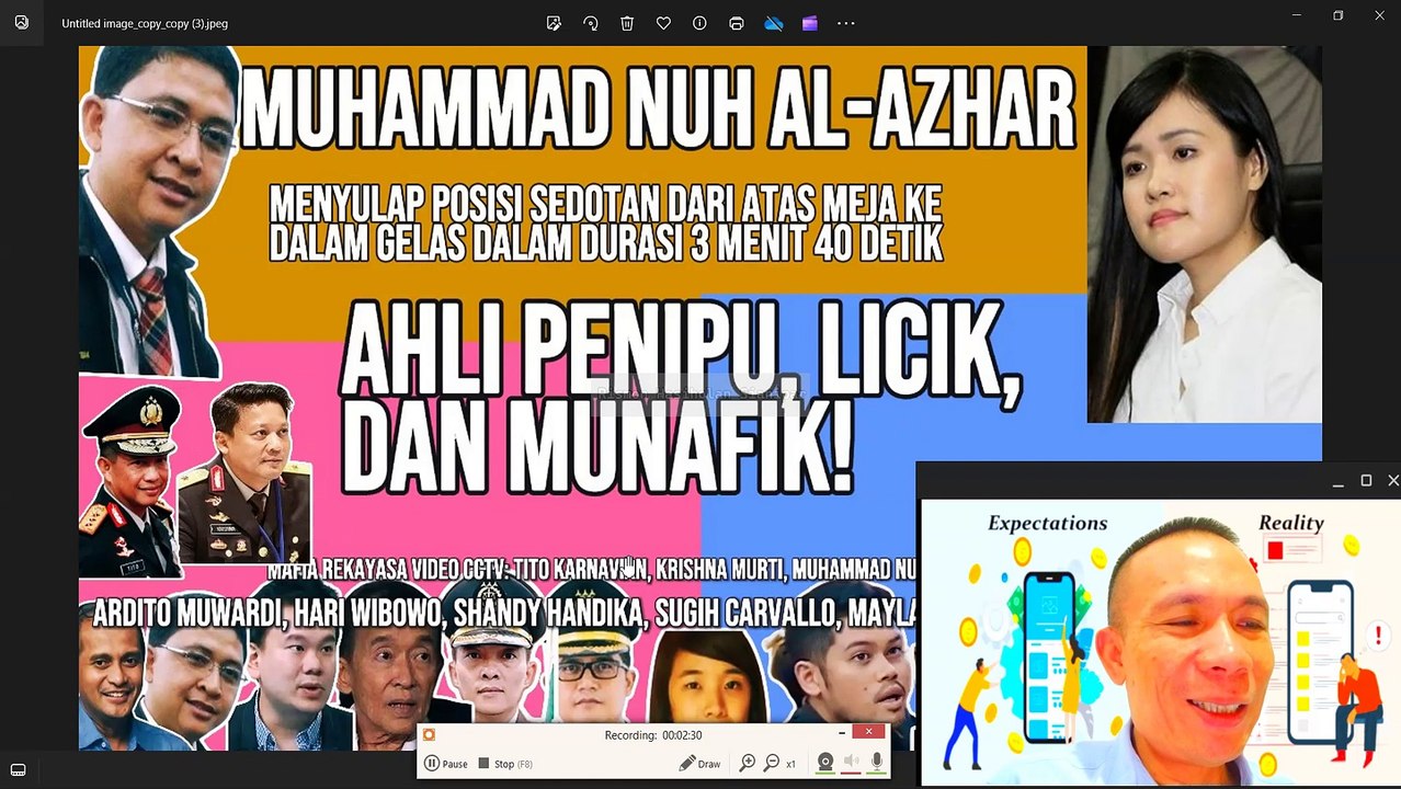 MUHAMMAD NUH AL-AZHAR DAN CHRISTOPHER HARIMAN RIANTO: AHLI FORENSIK PENIPU, LICK, DAN MUNAFIK!